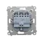 SIMON 54 Trojité tlačítko (modul) 10AX 250V rychlospojky, metalická matná zlatá