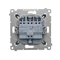 SIMON 54 Trojtlačítko (modul) 10AX 250V rychlospojky hnědé