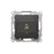 Simon 54 WMDA-01000x-049 Presa singola per antenna TV (modulo). Per installazioni individuali; colore nero.