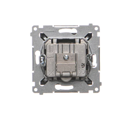 Simon 54 WMDA-01035x-049 R-TV antenna socket, terminal, separated (module), 1dB attenuation; black