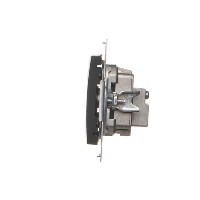 Simon 54 WMDA-01035x-049 R-TV antenna socket, terminal, separated (module), 1dB attenuation; black