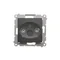 Simon 54 WMDA-01100z-049 Presa terminale per antenna R-TV per prese passanti (modulo); nera
