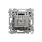 Simon 54 WMDA-02018z-049 R-TV-SAT Prise d'antenne traversante (module) ; noir