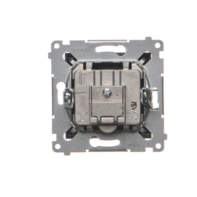 Simon 54 WMDA-02100x-049 Presa per antenna passante R-TV (modulo), attenuazione TV e R 10 dB; nero