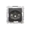 Simon 54 WMDA-03018x-049 Terminal/terminateur de prise d'antenne R-TV-SAT (module) ; noir