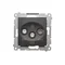 Simon 54 WMDA-03019z-049 Presa doppia per antenna satellitare SAT-SAT-RTV (modulo); nera