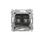 Simon 54 WMDA-050xxx-049 Double F-type antenna socket (module). For individual installations; black
