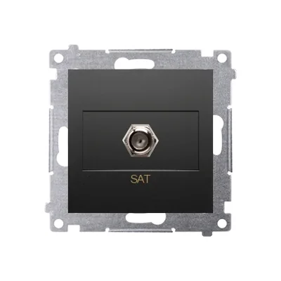 Simon 54 WMDA-05xxxx-049 Presa singola per antenna SAT (modulo). Per installazioni individuali; nero