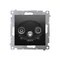 Simon 54 WMDA-06xxxx-049 R-TV-DATA socket (module); black