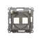 Simon 54 WMDA-P92xx1-041 IP44 Keystone data socket cover, double, with labeling field, transparent flap; cream *IP44 gasket for frame required