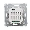 Simon 54 WMDC-008N3P-011 Interruptor/pulsador electrónico cuádruple, para controlar 4 circuitos (módulo); blanco