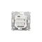 Simon 54 WMDC-008N5P-011 Подвійний електронний вимикач/кнопка ролет (модуль) 230 В; білий