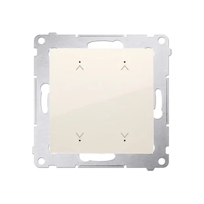 Simon 54 WMDC-008N5P-041 Interrupteur/bouton électronique double pour volet roulant (module) 230 V ; crème