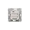 Simon 54 WMDC-008N5P-041 Interrupteur/bouton électronique double pour volet roulant (module) 230 V ; crème
