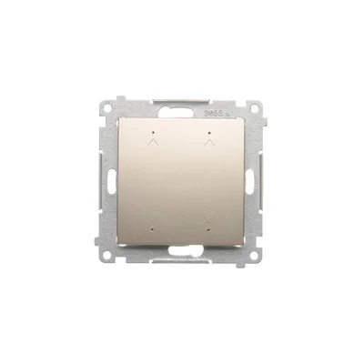 Simon 54 WMDC-008N5P-041 Interruttore/pulsante elettronico doppio per tapparella (modulo) 230 V; crema