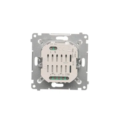 Simon 54 WMDC-008N5P-043 Interrupteur/bouton électronique double pour volet roulant (module) 230 V ; argent mat