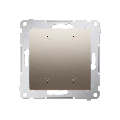 Simon 54 WMDC-008N5P-044 Interrupteur/bouton électronique double pour volet roulant (module) 230 V ; or mat