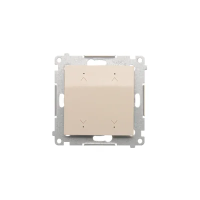 Simon 54 WMDC-008N5P-044 Interrupteur/bouton électronique double pour volet roulant (module) 230 V ; or mat
