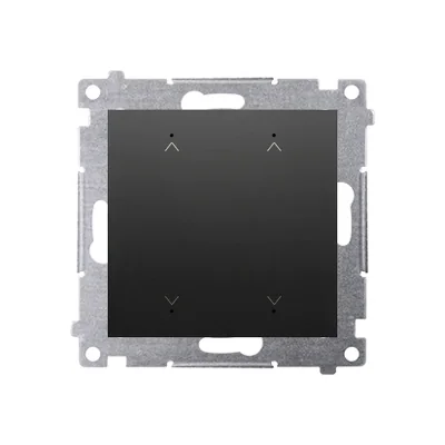 Simon 54 WMDC-008N5P-049 Double electronic roller shutter switch/button (module) 230 V; black