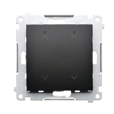 Simon 54 WMDC-008N5P-049 Double electronic roller shutter switch/button (module) 230 V; black