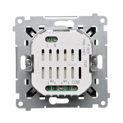 Simon 54 WMDC-008N5P-049 Interrupteur/bouton électronique double pour volet roulant (module) 230 V ; noir