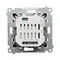 Simon 54 WMDC-008N5P-049 Interruptor/botón electrónico doble para persiana enrollable (módulo) 230 V; negro
