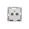 Simon 54 WMDE-012000-011 Zócalo equipotencial doble (módulo); blanco