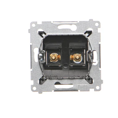 Simon 54 WMDG-010002-049 Douille pour haut-parleur simple (module). Section du câble de sortie jusqu'à 6 mm² ; noir