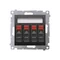 Simon 54 WMDG-04000x-049 4-way loudspeaker socket with labeling field (module). Input and output wire cross-section 2.5 mm2; black