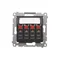 Simon 54 WMDG-04000x-049 4-way loudspeaker socket with labeling field (module). Input and output wire cross-section 2.5 mm2; black