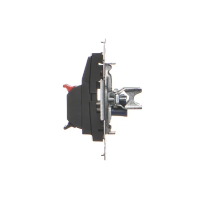 Simon 54 WMDG-04000x-049 4-way loudspeaker socket with labeling field (module). Input and output wire cross-section 2.5 mm2; black