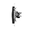 Simon 54 WMDK-0600xx-049 Presa per computer RJ45 categoria 5e + presa telefonica RJ12 (modulo); nera