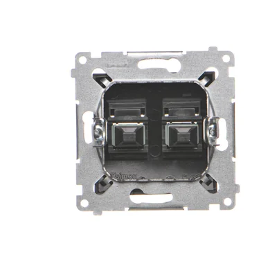 Simon 54 WMDK-0602xx-049 Connecteur double SC/APC fibre optique/optique (module) ; Noir
