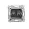 Simon 54 WMDK-0602xx-049 Glasfaser-/Optischer Doppel-SC/APC-Sockel (Modul); Schwarz