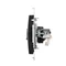 Simon 54 WMDK-0620xx-049 Doppel-RJ45-Computerbuchse Kategorie 6 mit Staubschutzklappe (Modul); schwarz