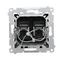 Simon 54 WMDK-0620xx-049 Double RJ45 computer socket category 6, with anti-dust shutter (module); black
