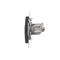 Simon 54 WMDK-0630xx-049 Presa singola per computer RJ45 categoria 6, schermata con otturatore antipolvere (modulo); nera