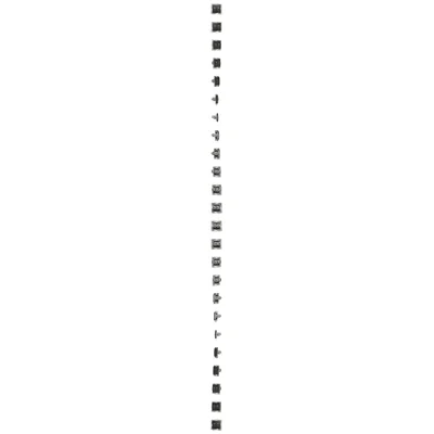 Simon 54 WMDK-0640xx-049 Doppia presa RJ45 per computer, categoria 6, schermata con otturatore antipolvere (modulo); nera