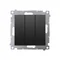 Simon 54 WMDL-032xxx-049 Triple pushbutton (module) 10AX, 250V~, quick connectors; black