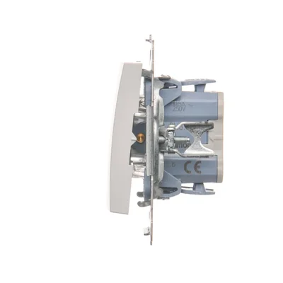 Simon 54 WMDL-0600xx-011 Interruttore per scale senza pittogrammi (modulo) 10AX, 250V~, connettori rapidi; bianco