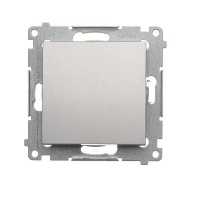 Simon 54 WMDL-0600xx-043 Interruttore per scale senza pittogrammi (modulo) 10AX, 250V~, connettori rapidi; argento opaco