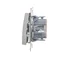Simon 54 WMDL-0600xx-043 Staircase switch without pictogram (module) 10AX, 250V~, quick connectors; matt silver