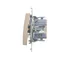 Simon 54 WMDL-0600xx-044 Staircase switch without pictogram (module) 10AX, 250V~, quick connectors; matt gold