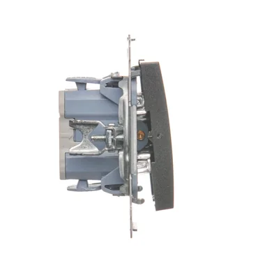 Simon 54 WMDL-0600xx-048 Interruptor de escalera sin pictograma (módulo) 10AX, 250V~, conectores rápidos; antracita