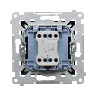 Simon 54 WMDL-0600xx-049 Schodišťový spínač bez piktogramu (modul) 10AX, 250V~, rychlospojky; černý