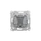 Simon 54 WMDL-06012x-011 Staircase switch without pictogram (module) 16AX, 250V~, screw terminals; white