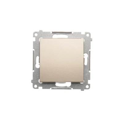 Simon 54 WMDL-06012x-044 Staircase switch without pictogram (module) 16AX, 250V~, screw terminals; matt gold