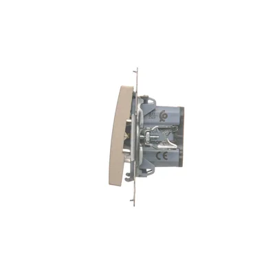 Simon 54 WMDL-06012x-044 Staircase switch without pictogram (module) 16AX, 250V~, screw terminals; matt gold