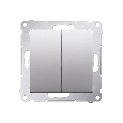 Simon 54 WMDL-06020x-043 Double stair switch without pictogram (module) 10AX, 250V~, screw terminals; matt silver
