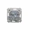 Simon 54 WMDL-06020x-043 Interruttore doppio per scale senza pittogrammi (modulo) 10AX, 250V~, morsetti a vite; argento opaco